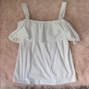 J Crew White Off The Shoulder Top XXS